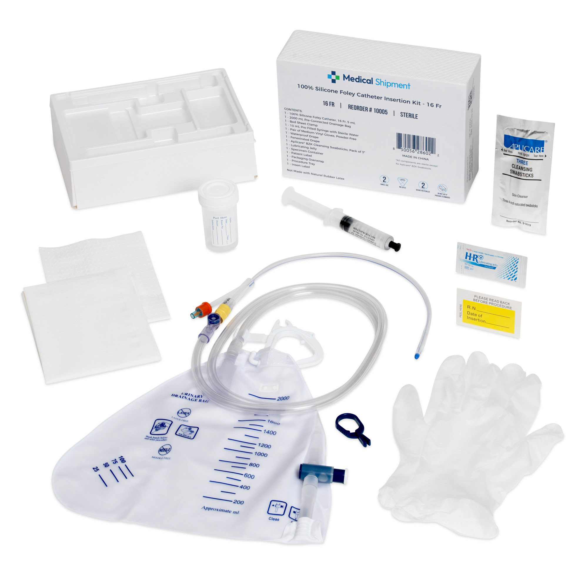 Silicone Foley catheter kit